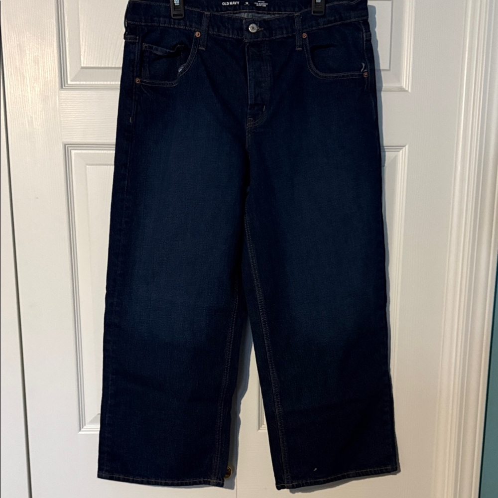 Old Navy Men's Dark Blue Relaxed Jeans